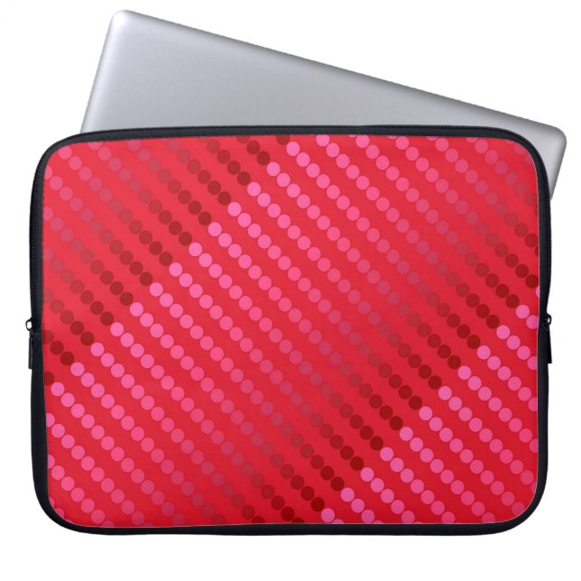 Capa Para Notebook Pontos satíricos - tons de vermelho profundo (Frente)