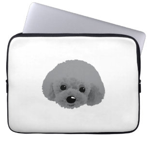 Capa Para Notebook Poodle dog (cinza)