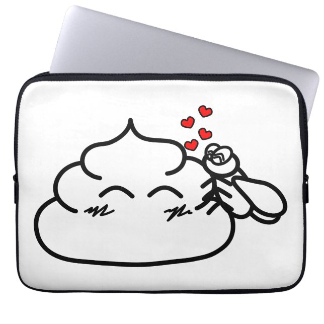 Capa Para Notebook Poop in Love - Brootsch the PooPoo (Frente)
