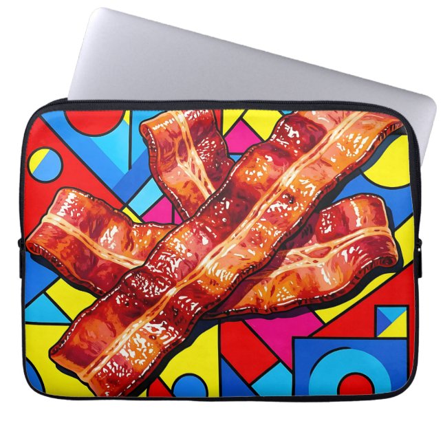 Capa Para Notebook Pop Art Bacon Crocante (Frente)