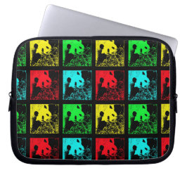 Capa Para Notebook Pop Art Giant Panda Vermelho Verde Amarelo