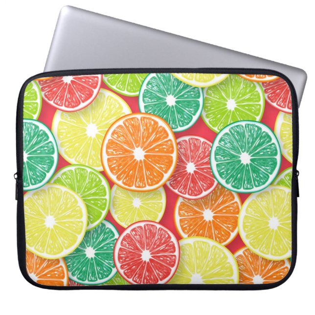 Capa Para Notebook Pop de fatias de fruta Citrus art 2 (Frente)
