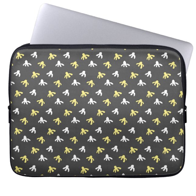 Capa Para Notebook Popcorn Tablet Case (Dark Gray & Butter Yellow) (Frente)