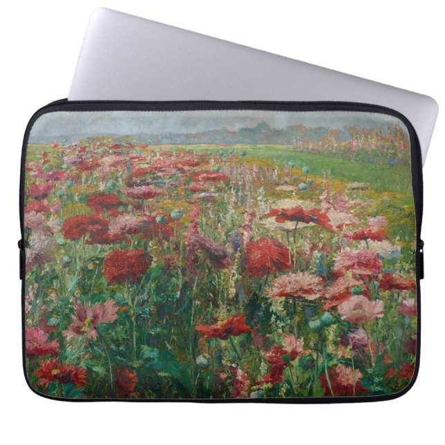 Capa Para Notebook Poppies Blooming - Olga Wisinger Florian (Frente)