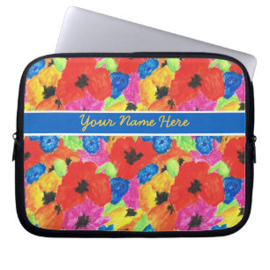 Capa Para Notebook Poppies e Bolsas de laptop de Cornflower personali