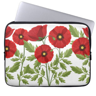 Capa Para Notebook Poppy alegre Flores de Verão