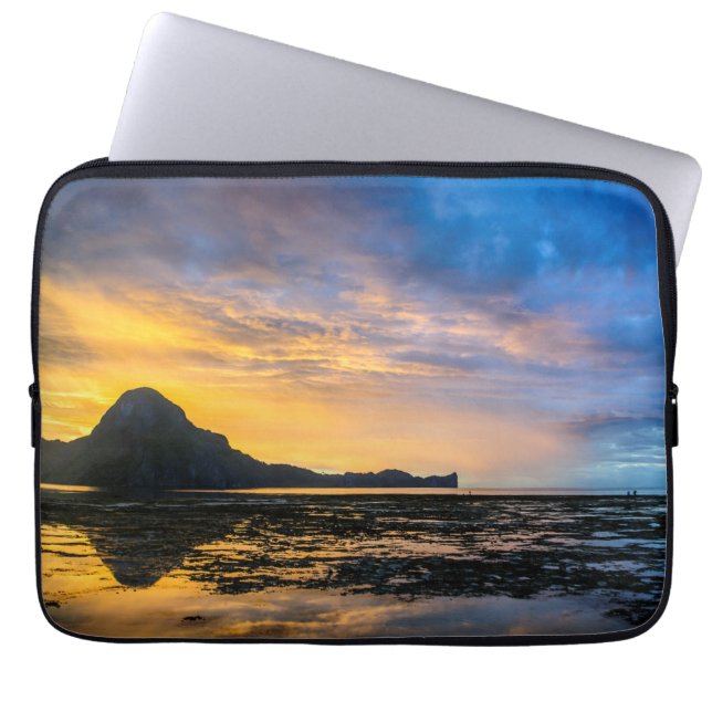 Capa Para Notebook Pôr do sol na Baía de El Nido (Frente)