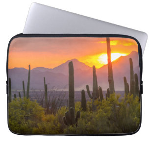 Capa Para Notebook Pôr do sol no cacto do deserto, Arizona