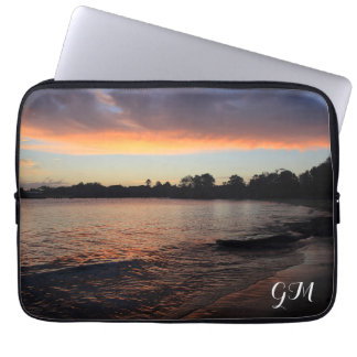 Capa Para Notebook Pôr do sol no rio (personalizado)
