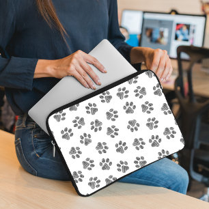 Capa Para Notebook Porcas, Patas-Cachorros, Patas-Pretas