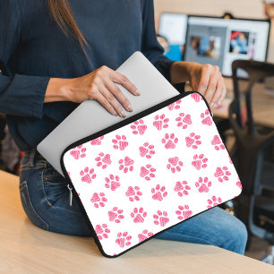 Capa Para Notebook Porcas, Patas-Cães, Patas-Rosa