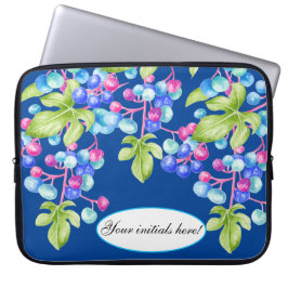 Capa Para Notebook Porcelain Berries numa Bolsa de laptop