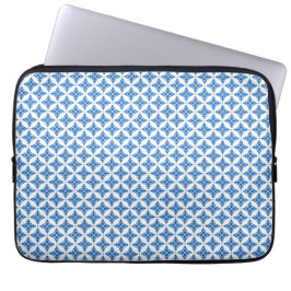 Capa Para Notebook Porcelain Blue Mosaic