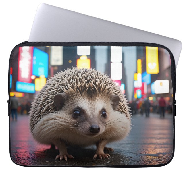 Capa Para Notebook Porco na Times Square (Frente)