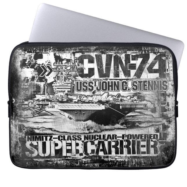 Capa Para Notebook Porta-aviões John C. Stentênis Eletrônicos Bag (Frente)