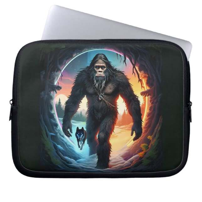 Capa Para Notebook Portal Bigfoot e Wolf (Frente)