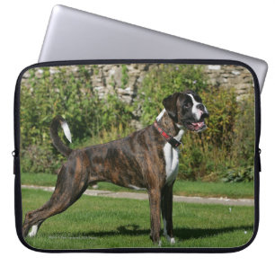 Capa Para Notebook Posição rajado da exposição de cães do pugili