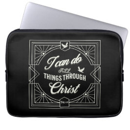 Capa Para Notebook Posso Fazer Tudo Através Do Cristo