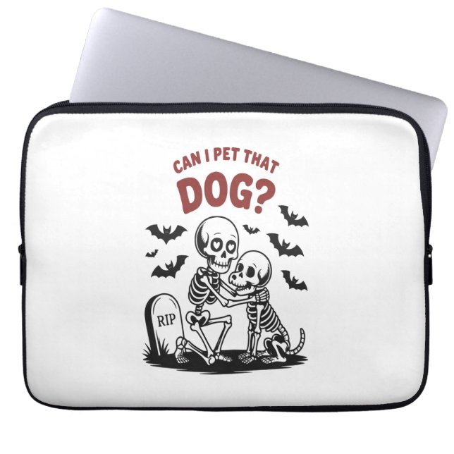 Capa Para Notebook Posso Pôr Aquele Cachorro No Halloween? (Frente)