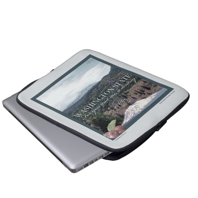 Capa Para Notebook Poster Art do Estado de Washington (Frente Inferior)