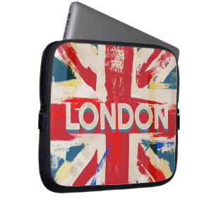 Capa Para Notebook Poster da união de Londres do vintage