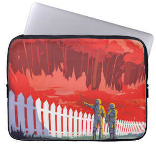 Capa Para Notebook Poster De Espaço Retroativo Do Kepler-186f.