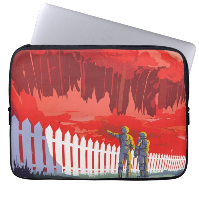 Capa Para Notebook Poster De Espaço Retroativo Do Kepler-186f. (Frente)