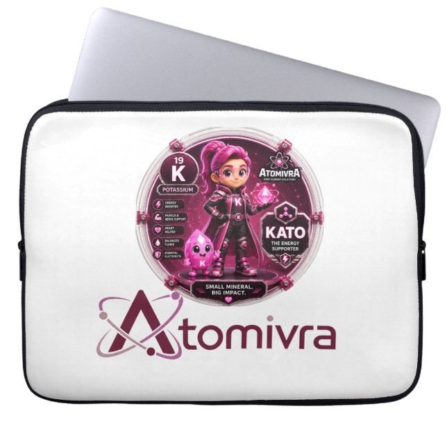 Capa Para Notebook Potássio  ATOMIVRA (Frente)