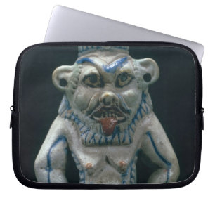 Capa Para Notebook Pote de Kohl sob a forma do deus Bes, reino novo,