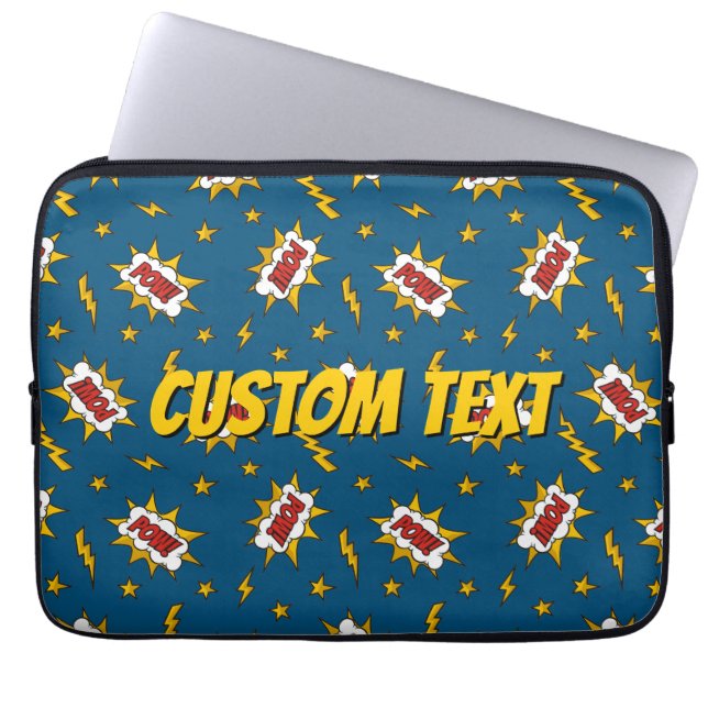 Capa Para Notebook Pow Comic Sound Effect Pattern (Frente)