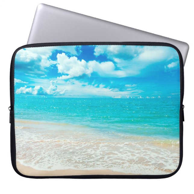 Capa Para Notebook Praia bonita do verão (Frente)
