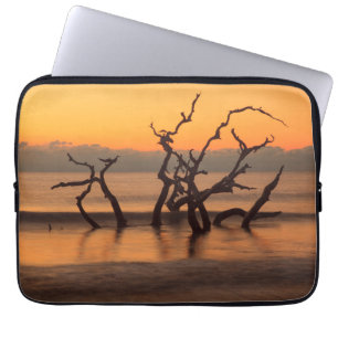 Capa Para Notebook Praia da Madeira Flutuante ao Nascer do Sol Ilha J