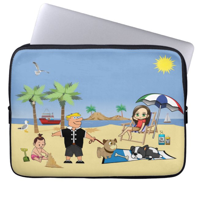 Capa Para Notebook Praia Danada (Frente)