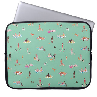 Capa Para Notebook PRAIA DE CARAS E CÃES Menta