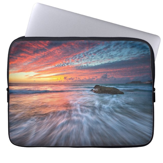 Capa Para Notebook Praia de pedra espectacular do por do sol |, EL (Frente)