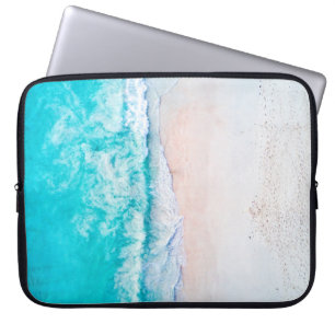 Capa Para Notebook Praia do oceano, bela paisagem, tema viagem.