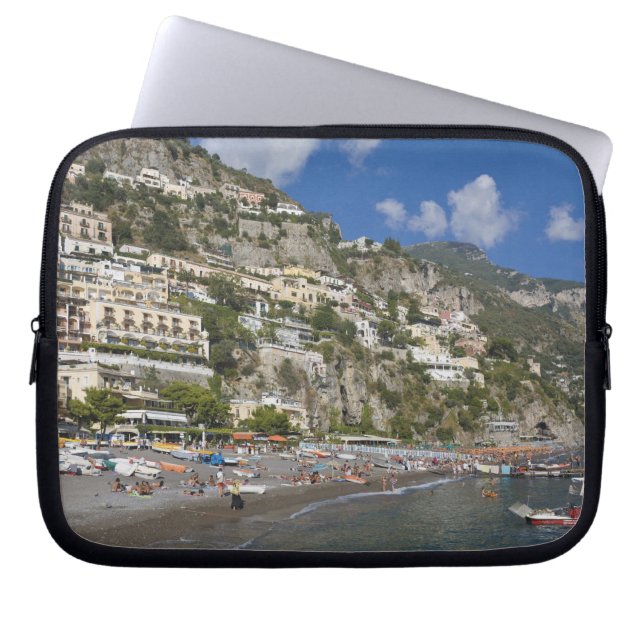 Capa Para Notebook Praia em Positano, Campânia, Itália (Frente)