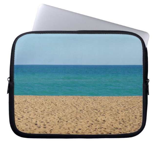 Capa Para Notebook Praia, Oceano, Bolsa de laptop Céu (Frente)