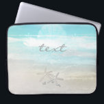 Capa Para Notebook Praia White Starfish Elegante Summer Chic Tropical<br><div class="desc">Praias White Starfish Elegante Summer Chic manga tropical.</div>