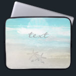 Capa Para Notebook Praia White Starfish Elegante Summer Chic Tropical<br><div class="desc">Praias White Starfish Elegante Summer Chic manga tropical.</div>