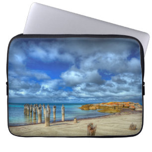 Capa Para Notebook Praia Wybalena de Lillies, ilha do Flinders