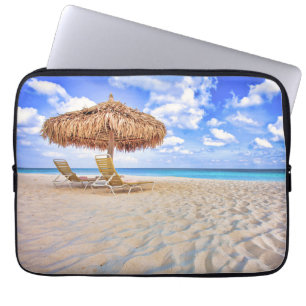 Capa Para Notebook Praias Tropicais   Aruba Sandy Beach