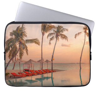 Capa Para Notebook Praias Tropicais Maldivas Tropical Beach & Pisci