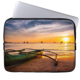 Capa Para Notebook Praias Tropicais Praia Branca de Boracay