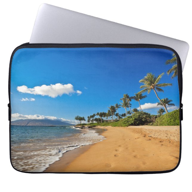 Capa Para Notebook Praias Tropicais | Wailea, Maui, Havaí (Frente)