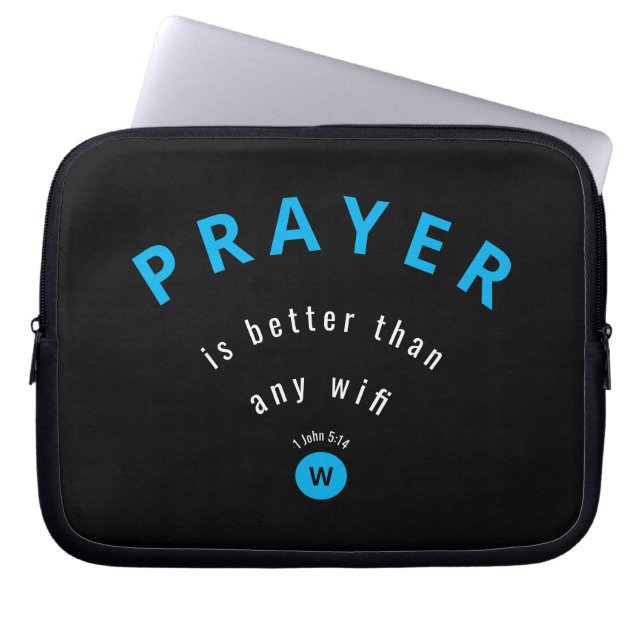 Capa Para Notebook PRAYER MELHOR DO QUE O Monograma WIFI (Frente)