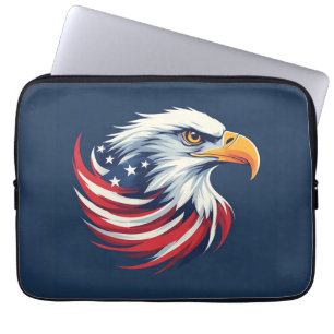 Capa Para Notebook Presente Águia Americana para Ele – Obra de Arte P