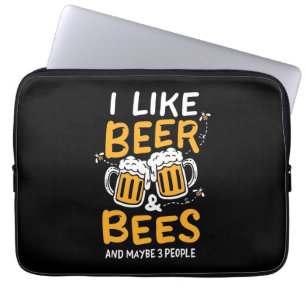 Capa Para Notebook Presente de apicultor   Eu Gosto De Cerveja E Abel