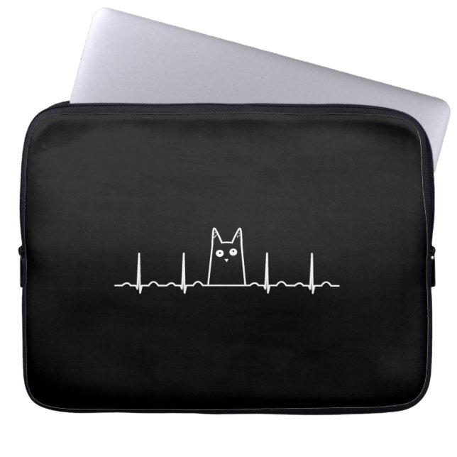 Capa Para Notebook presente de batida cardíaca para crianças de gatos (Frente)