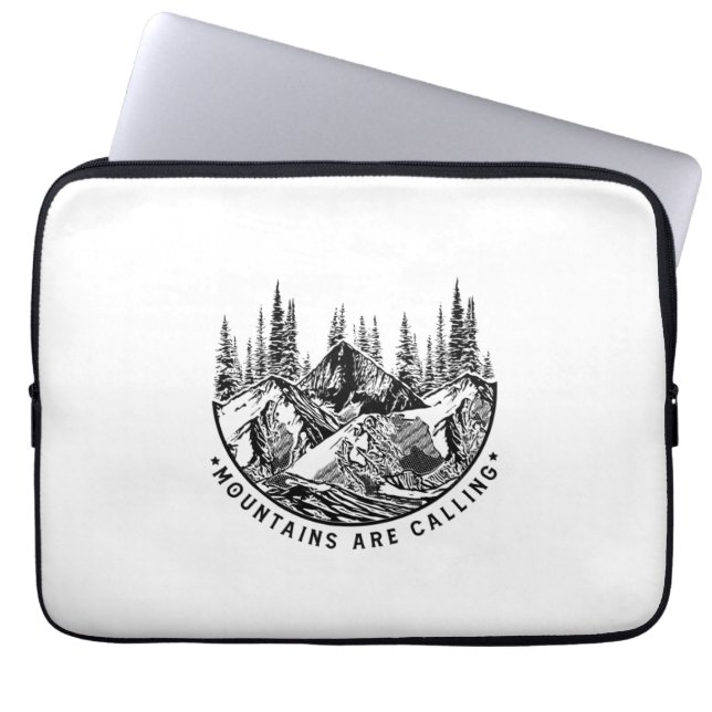 Capa Para Notebook Presente de Camper | As Montanhas Chamam Aniversár (Frente)